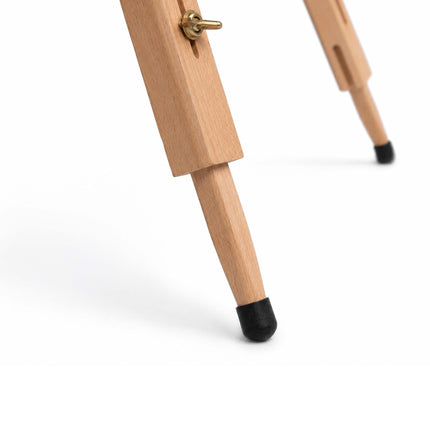 Chevalet pliable en bois de hêtre avec tiroir et palette