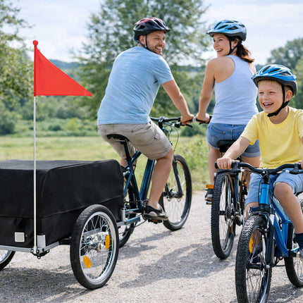 Remorque cargo pliable pour vélo avec housse imperméable