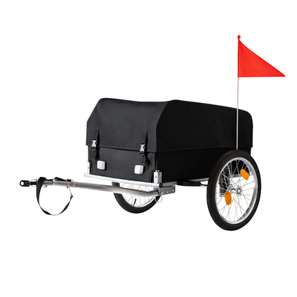 Remorque cargo pliable pour vélo avec housse imperméable