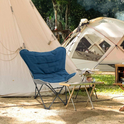 Klappbarer Campingstuhl, 120 kg Traglast, leicht zu transportieren