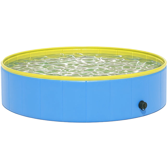 Piscine pliable pour chien, fond antidérapant, 120 x 30 cm