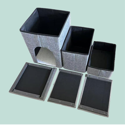 Escalier pliable pour chien, 3 marches avec rangement