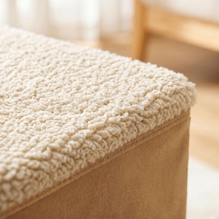 Foldable Dog Steps with Storage – Beige, Size S