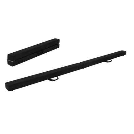 Poutre d'équilibre pliable pour la gymnastique, 210 cm, antidérapante, noire
