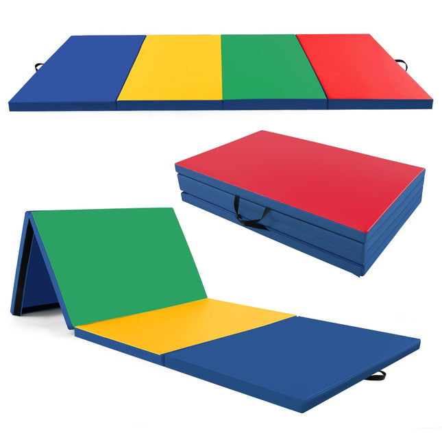 Tapis de gymnastique pliable, 300 x 117 x 5 cm, cuir PU