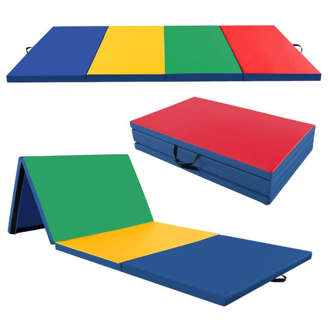 Tapis de gymnastique pliable, 300 x 117 x 5 cm, cuir PU