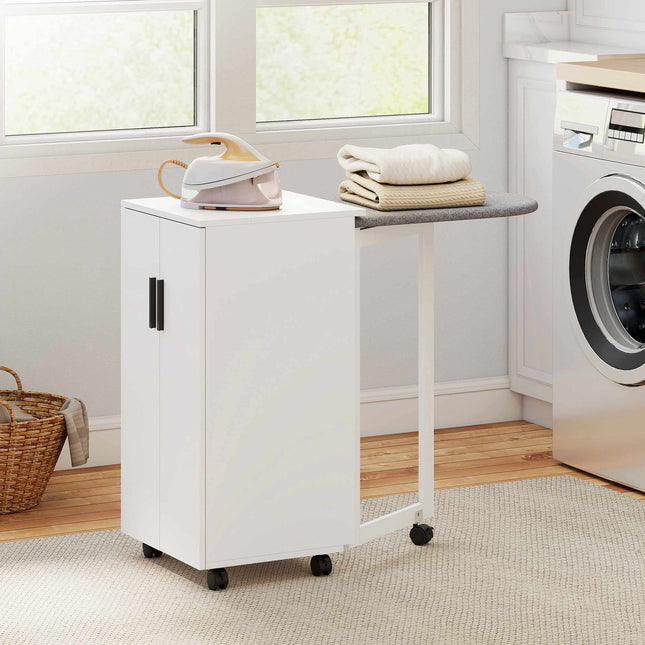 Armoire de table à repasser pliable avec surface résistante à la chaleur