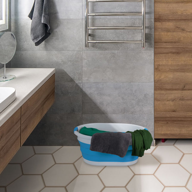 Panier à linge pliable avec poignées, capacité 24 L