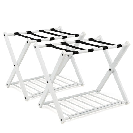 Faltbares Kofferablagen-Set, 2-stöckig, Eisen, 60kg Tragkraft