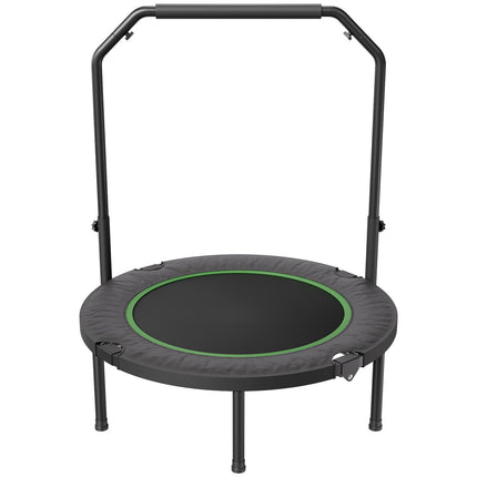 Foldable Mini Trampoline, 40-Inch, 330-Lb, Adjustable Handle