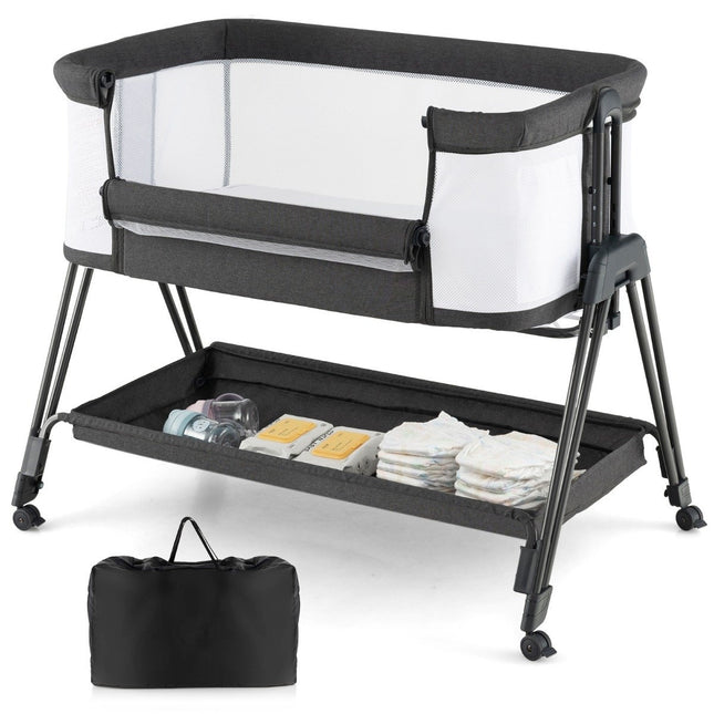 Lit bébé portable pliable à hauteur réglable