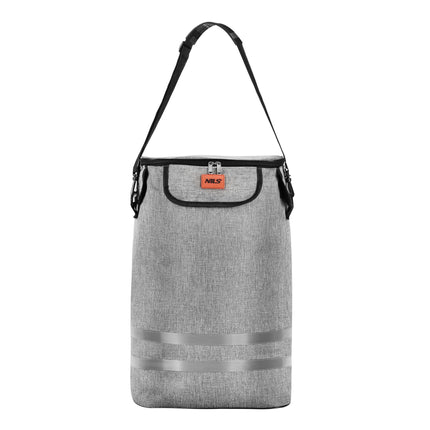 Chariot de courses pliable 50 L, gris, isolation thermique