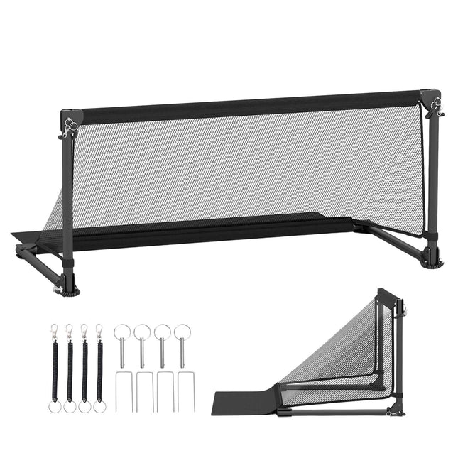 But de football pliable 100 x 50 x 47 cm, structure métallique, filet en PE