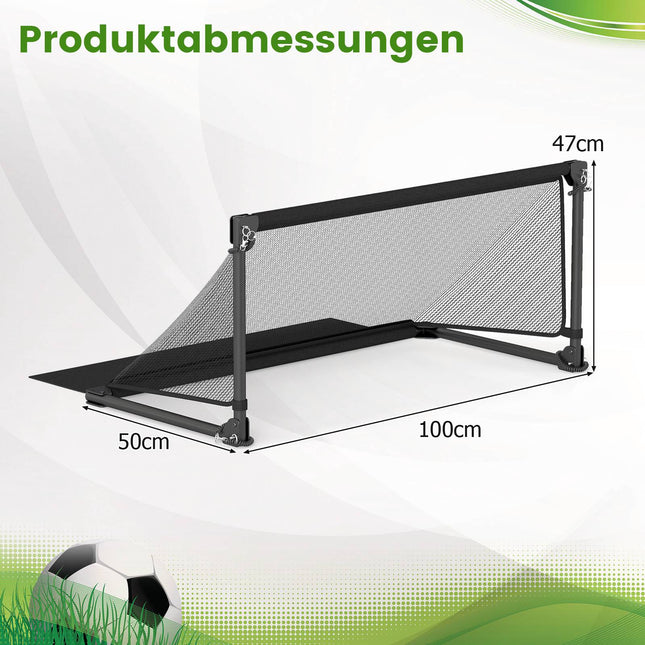 But de football pliable 100 x 50 x 47 cm, structure métallique, filet en PE