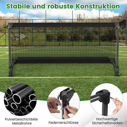 Klappbares Fußballtor 120x57x60cm Metallrahmen PE-Netz