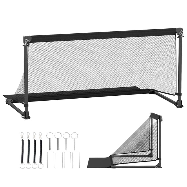 But de football pliable 150 x 71 x 76 cm, structure métallique, filet en PE