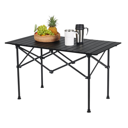Klappbarer Campingtisch aus Stahl mit Tragetasche