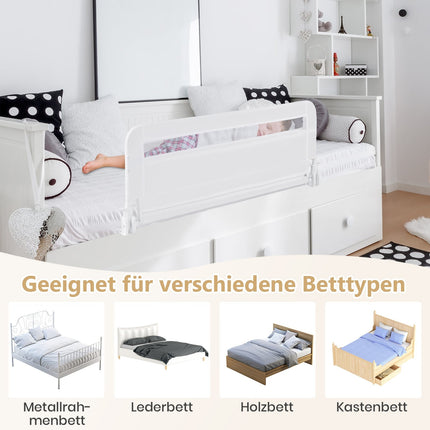 Barrière de lit pliable pour tout-petit, 100 cm, housse lavable