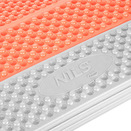 Tapis de voyage pliable, bord en aluminium, 195 cm, orange