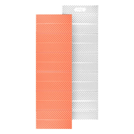 Tapis de voyage pliable, bord en aluminium, 195 cm, orange
