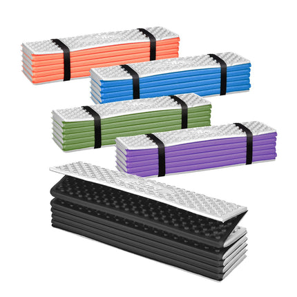 Tapis de voyage pliable, bord en aluminium, 195 cm, violet