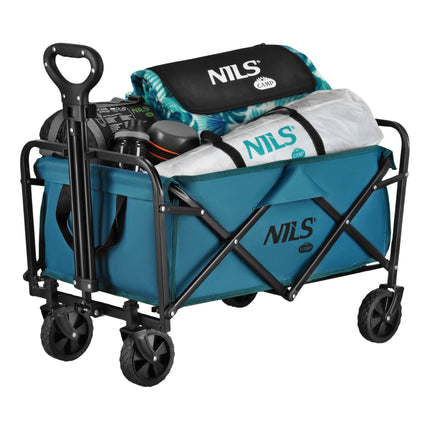 Faltbarer Touristischer Trolley, 70L, Türkis, 600D PVC