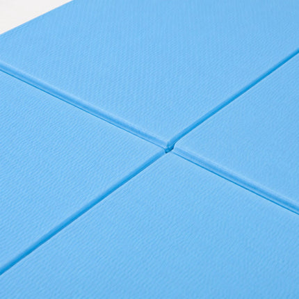 Foldable Yoga Mat 6 mm with Carry Bag, 61 x 183 cm, Light Blue