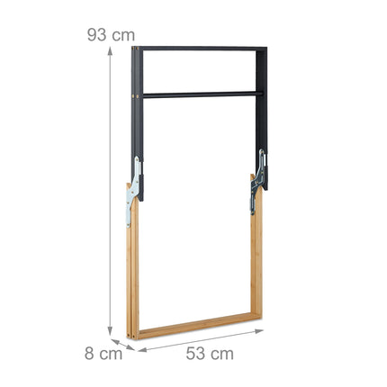 Porte-serviettes pliable en bambou
