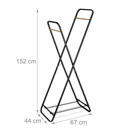 Portant à vêtements pliable en métal