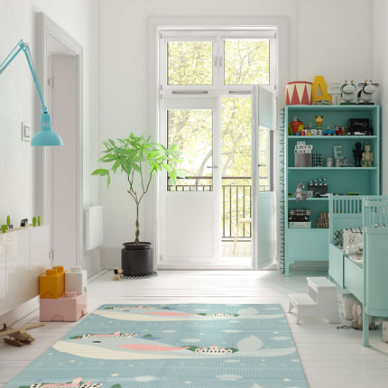 Tapis de jeu pliable avec motifs animaux