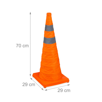 Pylônes pliables 70 cm en pack de 2