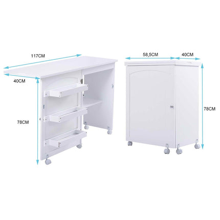 Table de machine à coudre pliable table de couture table polyvalente table de travail de bureau