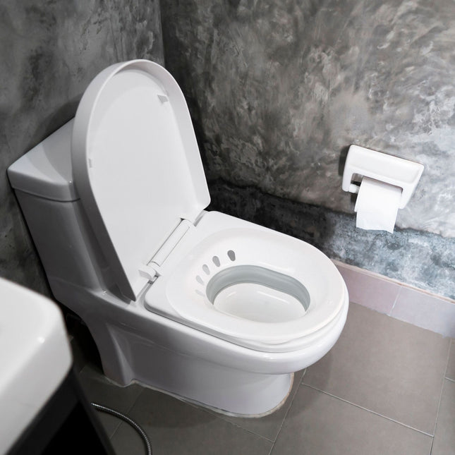 Faltbare Sitzbadewanne für die Toilette