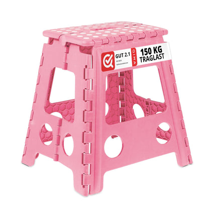 Tabouret pliable XL rose