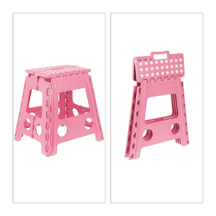 Tabouret pliable XL rose