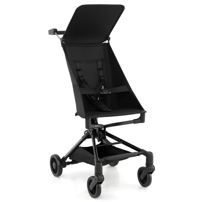 Poussette pliable avec auvent réglable et amovible