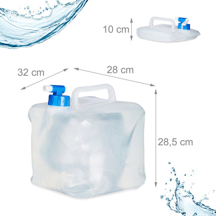 Bidon d'eau pliable, paquet de 4