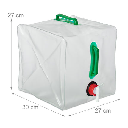 Réservoir d'eau pliable avec 3 pièces 20 l