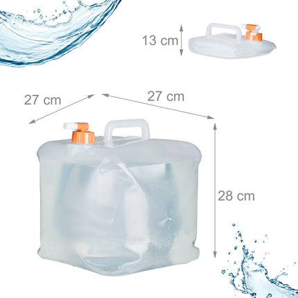 Réservoir d'eau pliable avec 4 récipients