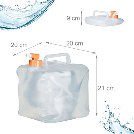 Faltbarer Wasserbehälter mit 4 Behältern