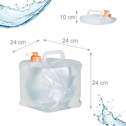 Faltbarer Wasserbehälter mit 4 Behältern