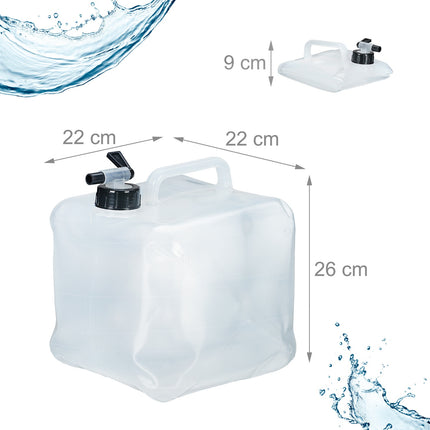 Réservoir d'eau pliable avec 4 récipients