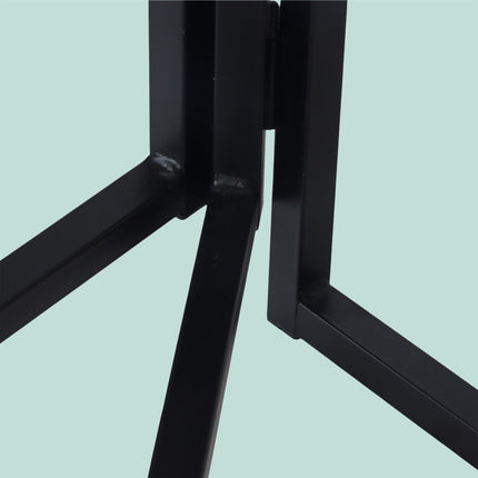 Porte-serviettes pliable à 3 bras en fer - Gain de place, autoportant