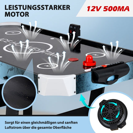 Table de hockey sur air pliable avec écran LED et moteur 12V