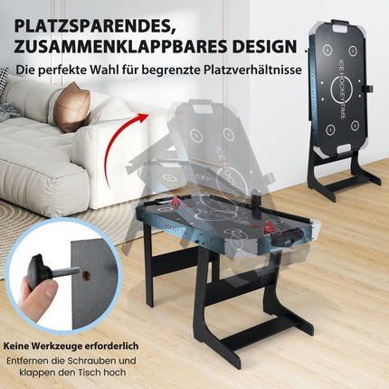 Table de hockey sur air pliable avec écran LED et moteur 12V