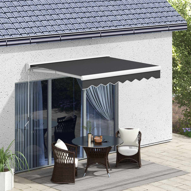 Elektrische Gelenkarmmarkise 2,5x2m, Fernbedienung & Handkurbel