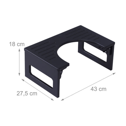 Tabouret de toilette pliable en bambou, antidérapant et compact