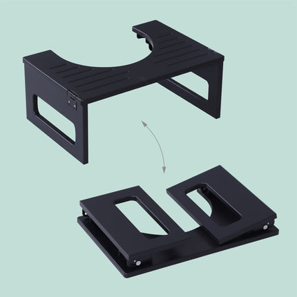 Tabouret de toilette pliable en bambou, antidérapant et compact