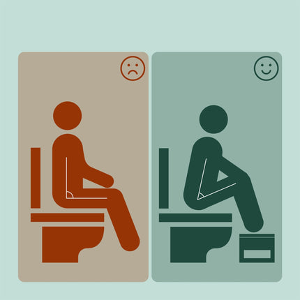 Faltbarer Toilettenhocker aus Bambus mit Gummifüßen