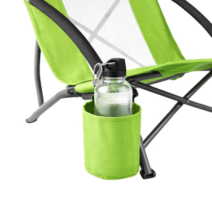 Chaise de plage pliante avec porte-gobelet et sac de transport